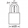 MASTER LOCK A1105BLK SAFETY PADLOCKS