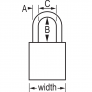 MASTER LOCK A1105BLU SAFETY PADLOCKS