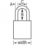 MASTER LOCK A1105MKYLW SAFETY PADLOCKS