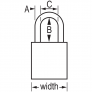 MASTER LOCK A1105RED SAFETY PADLOCKS