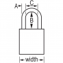 MASTER LOCK A1107YLW SAFETY PADLOCKS