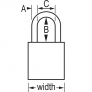 MASTER LOCK A1165KABLU SAFETY PADLOCKS