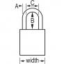 MASTER LOCK A1165KAGRN SAFETY PADLOCKS