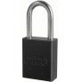 MASTER LOCK A1166BLK ANODIZED ALUMINUM SAFETY PADLOCKS