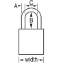 MASTER LOCK A1166BLK ANODIZED ALUMINUM SAFETY PADLOCKS