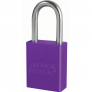 MASTER LOCK A1166KAMKW417PRP ANODIZED ALUMINUM SAFETY PADLOCKS