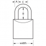 MASTER LOCK 6850LJ PROSERIES SOLID BRASS LOCK