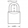 MASTER LOCK 6852 SOLID BODY PADLOCK