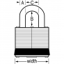 MASTER LOCK 7 LAMINATED PADLOCK