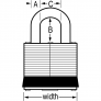 MASTER LOCK 82KALN LAMINATED PADLOCK