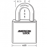 AMERICAN LOCK A1405ORJ SOLID BODY PADLOCK