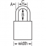 MASTER LOCK A1106KAMKBLK SAFETY PADLOCKS