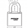 AMERICAN LOCK A3651D045 SOLID BODY PADLOCK
