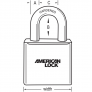 AMERICAN LOCK A3651D125 SOLID BODY PADLOCK