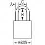 MASTER LOCK A1106MKBRN SAFETY PADLOCKS