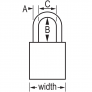MASTER LOCK A1107KAMKBLK SAFETY PADLOCKS