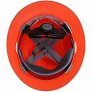 MSA FULL BRIM V-GARD HELMET WITH FAS-TRAC RATCHET SUSP, ORANGE