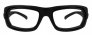 PENTAX ZT25-6 SAFETY PRESCRIPTION GLASSES, BLACK, WRAPAROUND FRAME, FRAMES ONLY