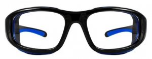 PENTAX ZT35 SAFETY PRESCRIPTION GLASSES, BLUE, WRAP-AROUND FRAME, FRAMES ONLY