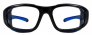 PENTAX ZT35 SAFETY PRESCRIPTION GLASSES, BLUE, WRAP-AROUND FRAME, FRAMES ONLY