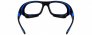 PENTAX ZT35 SAFETY PRESCRIPTION GLASSES, BLUE, WRAP-AROUND FRAME, FRAMES ONLY