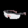SRX WORKSAFE STEDA II E3055, MATT BLACK FRAME WITH CLEAR HOLDER, RED TIP NOSEPAD, CLEAR HARD-COATED LENS