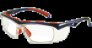 WORKSAFERX STEED E3041 SAFETY PRESCRIPTION GLASSES, BLUE TEMPLE FROSTED FRAME, FRAMES ONLY