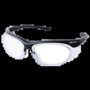 WORKSAFERX URANUS E3060 SAFETY PRESCRIPTION GLASSES, MATT BLACK FRAME, FRAMES ONLY