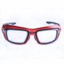 WORKSAFERX VECTOR E3062 SAFETY PRESCRIPTION GLASSES, MATT RED FRAME, FRAMES ONLY