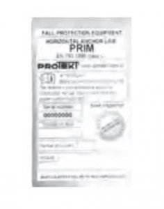 PROTEKT LABEL - STAINLESS STEEL PLATE 85X140X0,5MM