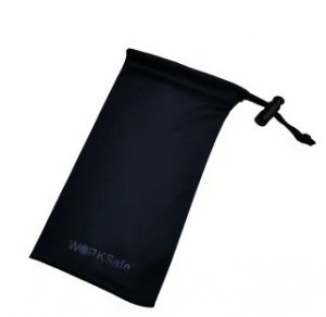 WORKSAFE EYEWEAR MICRO-FIBRE POUCH, DRAWSTRING, BLACK