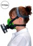 BLS SGE46 GREEN COLOUR SILICONE RUBBER HALF MASK [1PCS/BOX, 8PCS/CARTON]