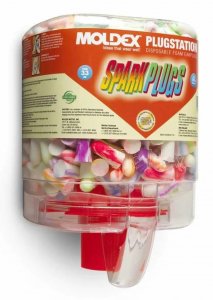 MOLDEX PLUGSTATION 250 PAIRS SPARKPLUGS, NRR 33 (WITH MOUNTING BRACKET), 250 PAIR PER BOX