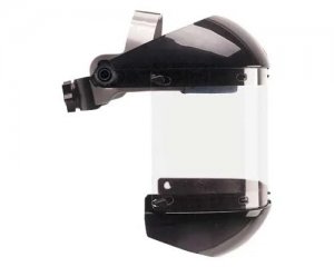 BULLARD SENTINEL 2 FACE SHIELD HEADGEAR WITH BLACK ABS CROWN AND CHIN PROTECTOR, VISORS SOLD SEPARATELY