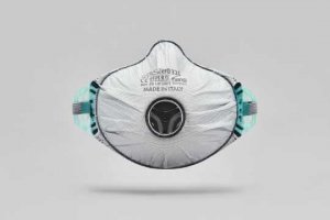 BLS ZER0 FFP3 DISPOSABLE MASK WITH ACTIVATED CARBON, FULL GASKET & VALVE