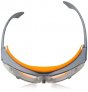 UVEX SKYGUARD NT SAFETY GLASSES GREY/ORANGE FRAME CLEAR SUPRAVISION HARD-COATED ANTI-FOG LENS