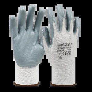 WORKSAFE NF1001 NITRILE FOAM SEAMLESS NYLON LINER GLOVES