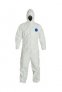 DUPONT TYVEK 400 HOODED COVERALL, TY127SWH, WHITE, 25 PIECES PER CARTON