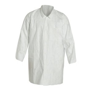 DUPONT TYVEK 400 LABCOAT 3P ZIP, TY222WH, WHITE, 50PCS/CTN (PN-TYVPL30SWHND0050A2, D-CODE D13674751)