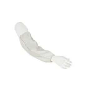 DUPONT TYVEK 400, MODEL TY500S SLEEVE, STITCHED SEAM, ELASTIC WHITE WITH ANTISTATIC TREATMENT