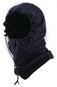 OCCUNOMIX #1070 3-IN-1 HI-VIZ ORANGE FLEECE BALACLAVA WITH ADJUSTABLE DRAWSSTRING FIT
