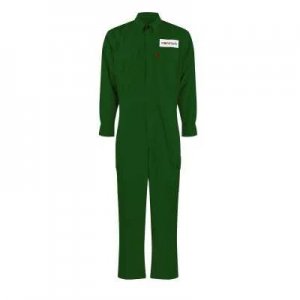 WORKSAFE FR DARK GREEN COVERALL IN DUPONT NOMEX