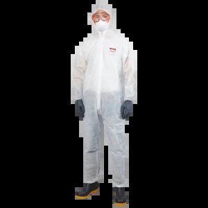WORKSAFE MICROVEK POLYPROPYLENE COVERALL, WHITE