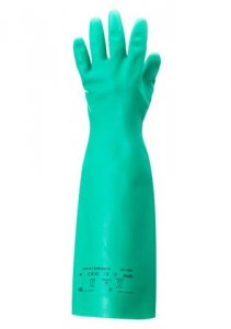 ANSELL SOLVEX NITRILE CHEMICAL RESISTANT GLOVES 22MIL 18IN SUPERIOR DURABILITY