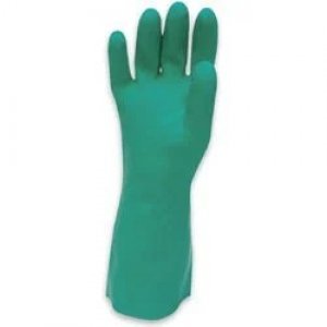 NORTH NITRIGUARD 18 INCH 25MIL NITRILE CHEMICAL RESISTANT GLOVES LATEX FREE HEAVY DUTY