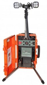 AIR SYSTEMS MINI-CUBE LIGHT, DUAL HEAD LED, 12 VDC, 1600 LUMENS, 33 AMP BATTERY PACK