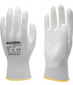 SUMIRUBBER 280MM HEAT RESISTANT SILICONE GLOVES WITH FIBRE LINING WHITE