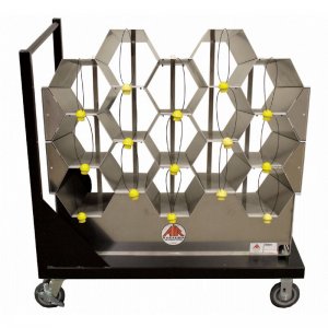 AIR SYSTEMS 15 CYLINDER SCBA RACK ALUMINUM - 36