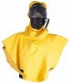 RESPIREX YELLOW NEOPRENE CHEMICAL SPLASH HOOD WITH NEOPRENE FACE GROMMET