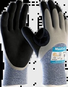 ATG MAXICUT OIL 34-505 SAFETY GLOVES CUT LEVEL C, CUT 4, KNITWRIST 3/4 PALM COATED